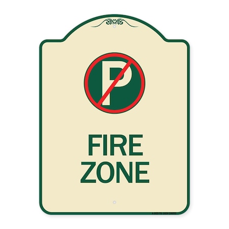 Signmission No Parking Symbol Heavy-Gauge Aluminum Architectural Sign, 24" x 18", TG-1824-24653 A-DES-TG-1824-24653